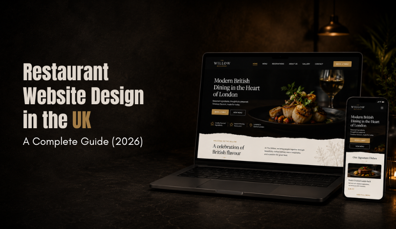 restaurant website design in the UK
